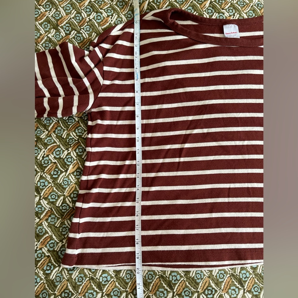 Hanna Anderson Women’s Striped Brown and White Loungewear Set - Picture 3 of 11